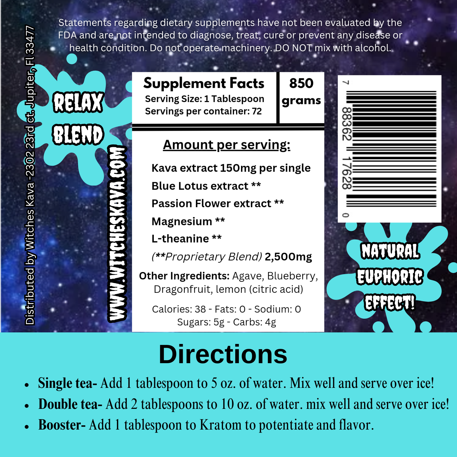 Relax Blend Facts